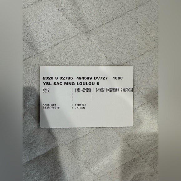 YSL / Saint Laurent Womens Loulou Small Quilted Leather Shoulder Bag - Picture 3 of 3